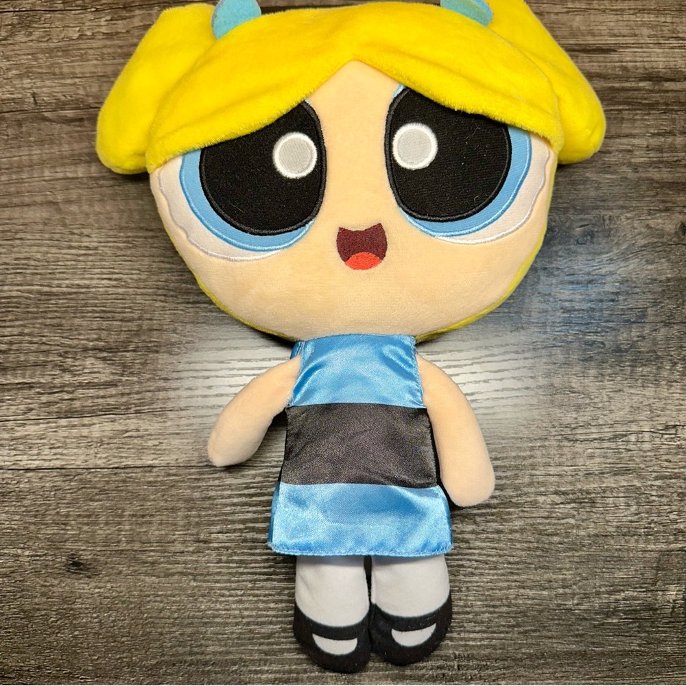 The Power Puff Girls, Interactive Plush with Voice Recording Mode, Bubbles